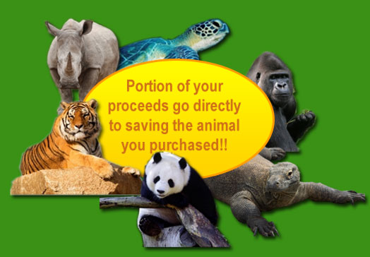Endangered Animals Circle